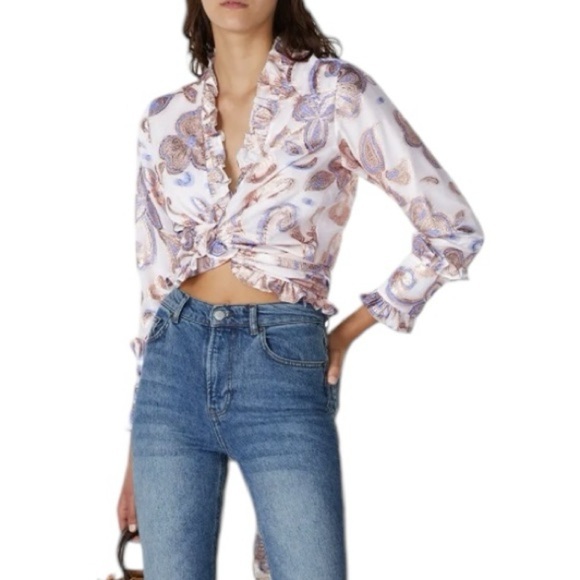 Alexis - Marceau Wrap Dress Blouse Top Sz S - Picture 1 of 11